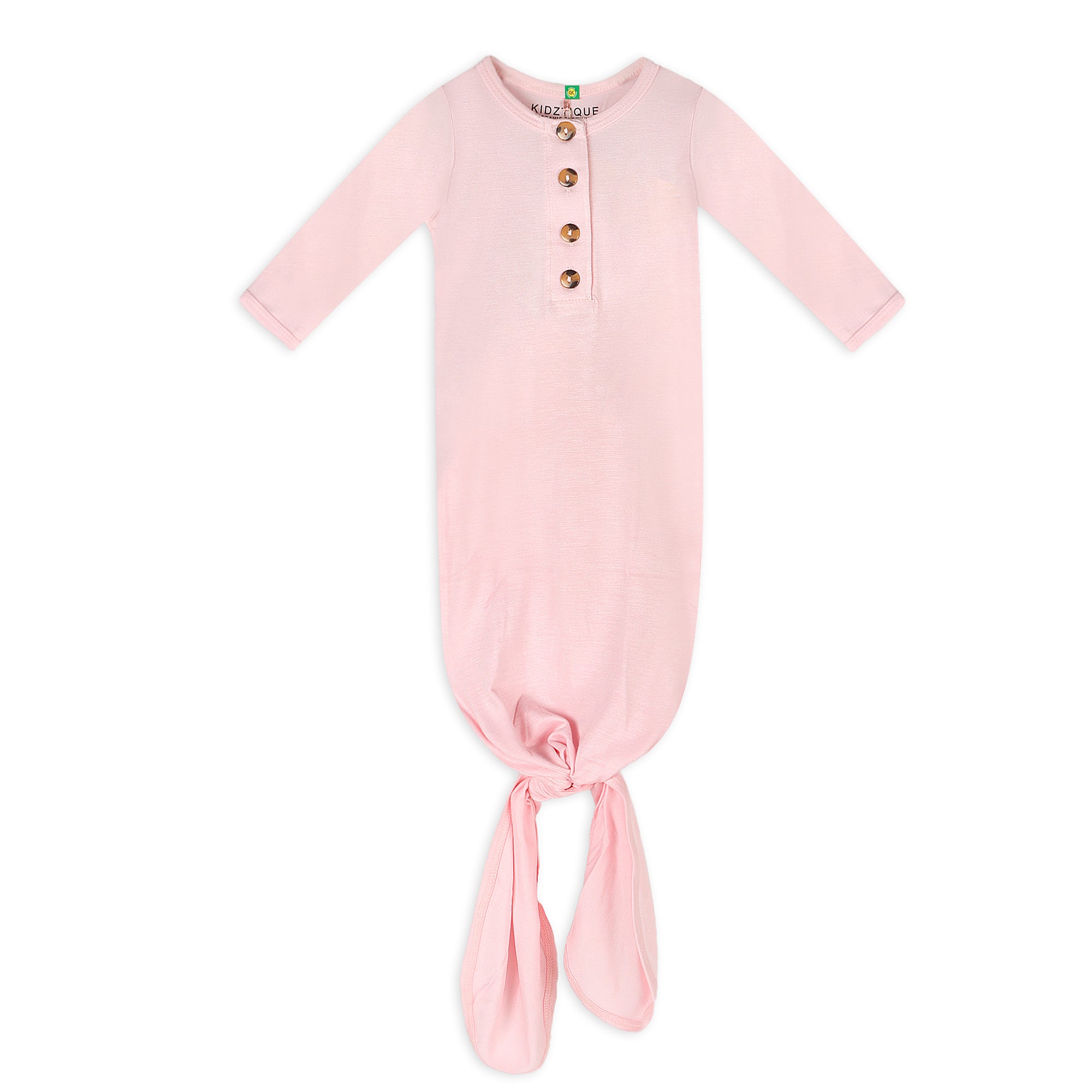 Blush Newborn Knotted Gown