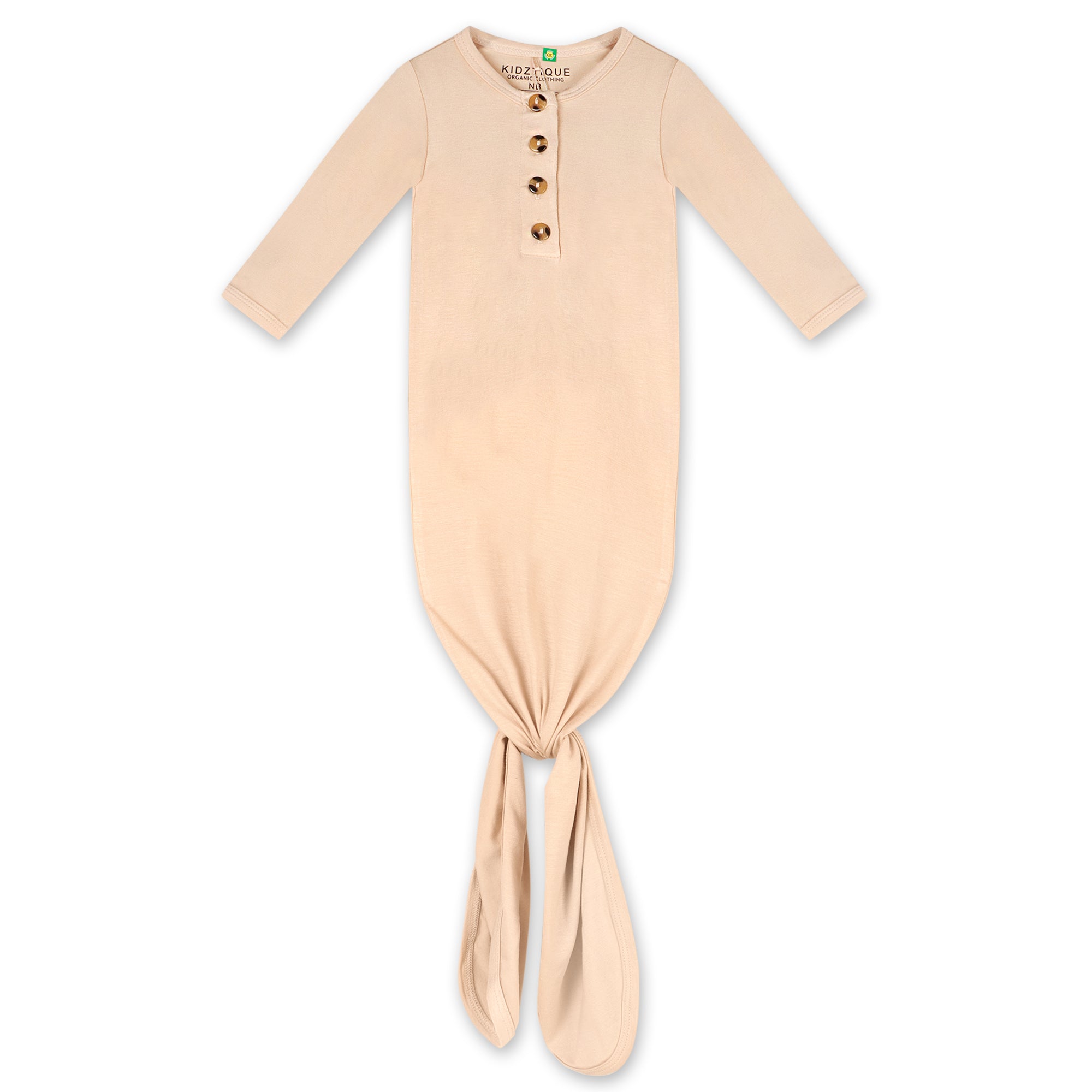 Caramel Newborn Knotted Gown